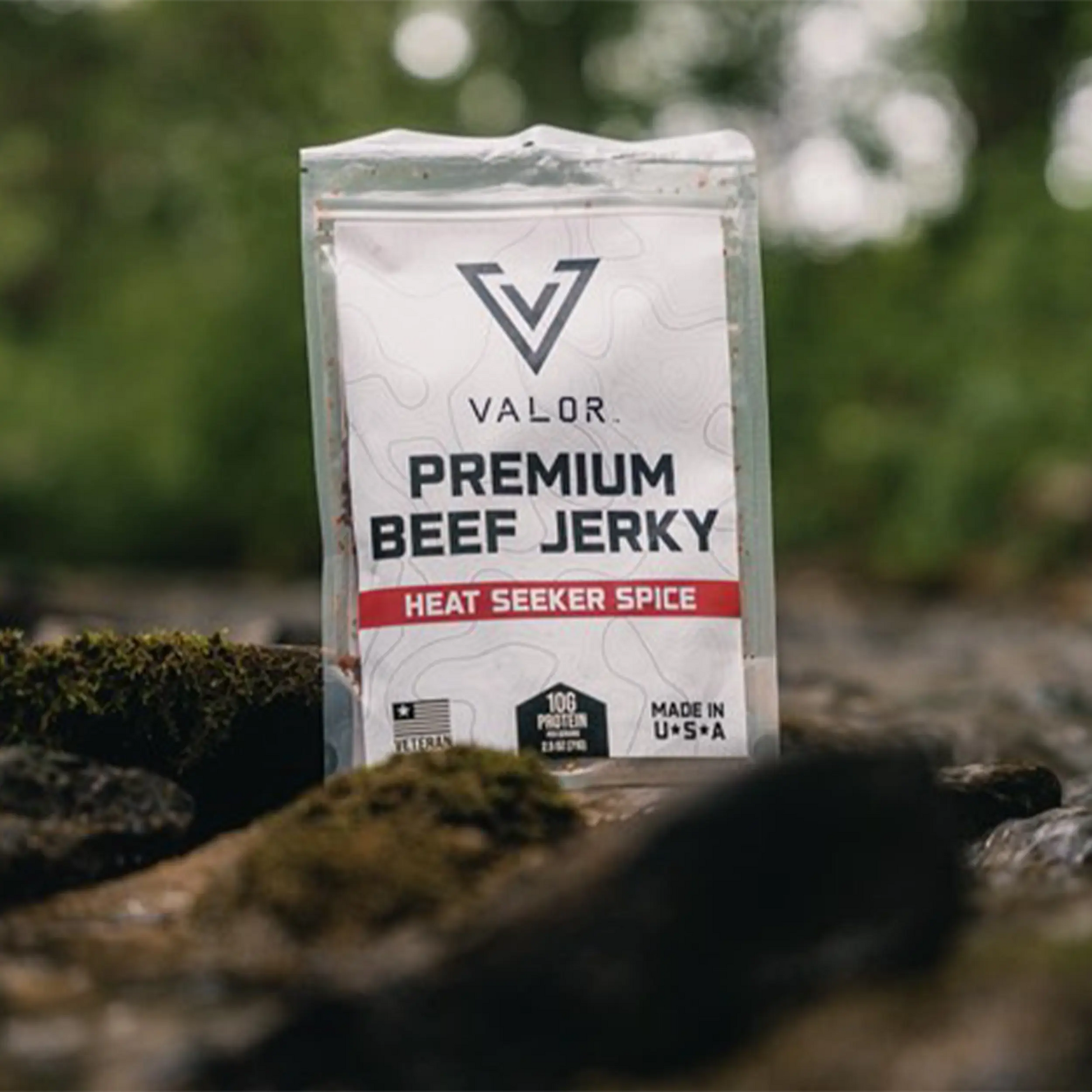 Heat Seeker Spice premium beef jerky by VALOR