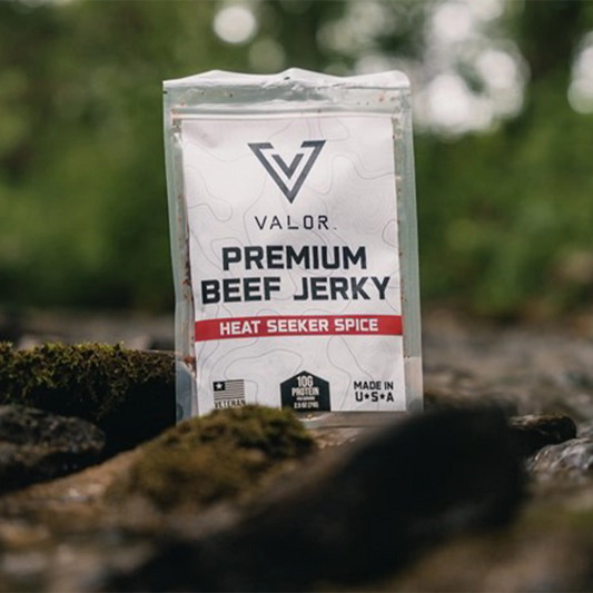 Heat Seeker Spice premium beef jerky by VALOR