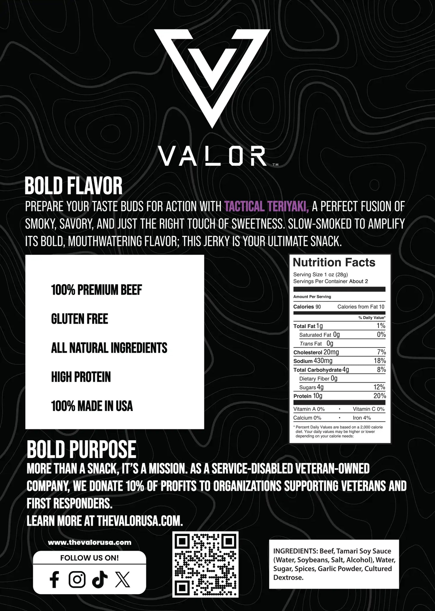VALOR Tactical Teriyaki